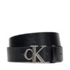 Calvin Klein Мъжки колан Ck Buckle Tumbled 35Mm LV04D7016G Черен цвят на ниска цена