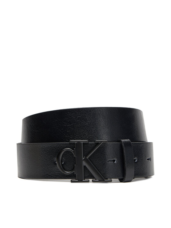 Calvin Klein Мъжки колан Ck Buckle Tumbled 35Mm LV04D7016G Черен цвят на ниска цена