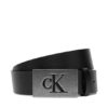 Calvin Klein Мъжки колан Ck Plaque Smooth 35Mm LV04D7043G Черен цвят на ниска цена