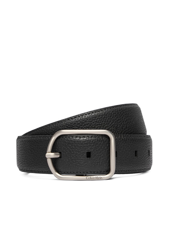 Calvin Klein Мъжки колан Round Buckle 35Mm LV04D7024G Черен цвят на ниска цена