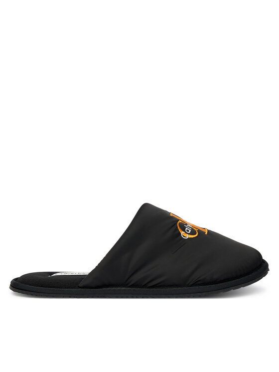Calvin Klein Пантофи Hotel Slipper Mono Embro YM0YM01392 Черен цвят на ниска цена