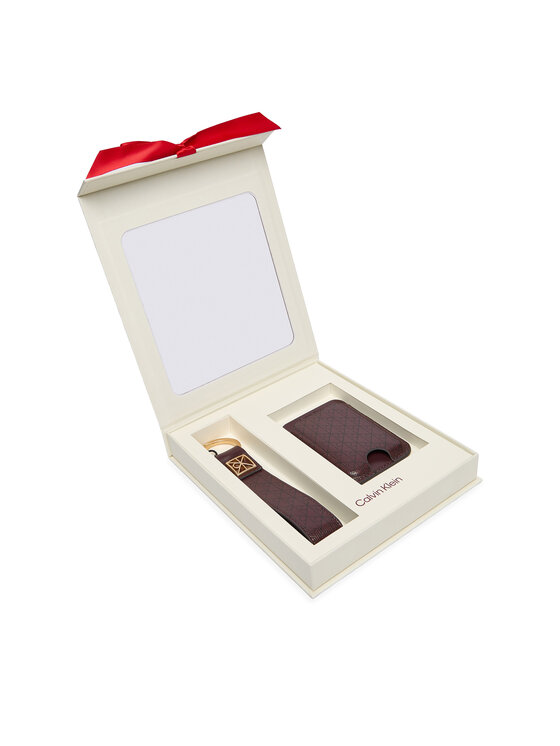 Calvin Klein Подаръчен комплект LV04F1101G Бордо цвят на ниска цена