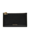 Calvin Klein Портфейл Ck Zip Cardcase 6Cc LV04F1076G Черен цвят на ниска цена