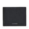 Calvin Klein Портфейл Foil Emboss Ew Bill Fold LV04D1062G Черен цвят на ниска цена