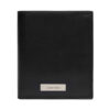 Calvin Klein Портфейл Plaque Ns Slim Trifold W/ Coin LV04D1068G Черен цвят на ниска цена