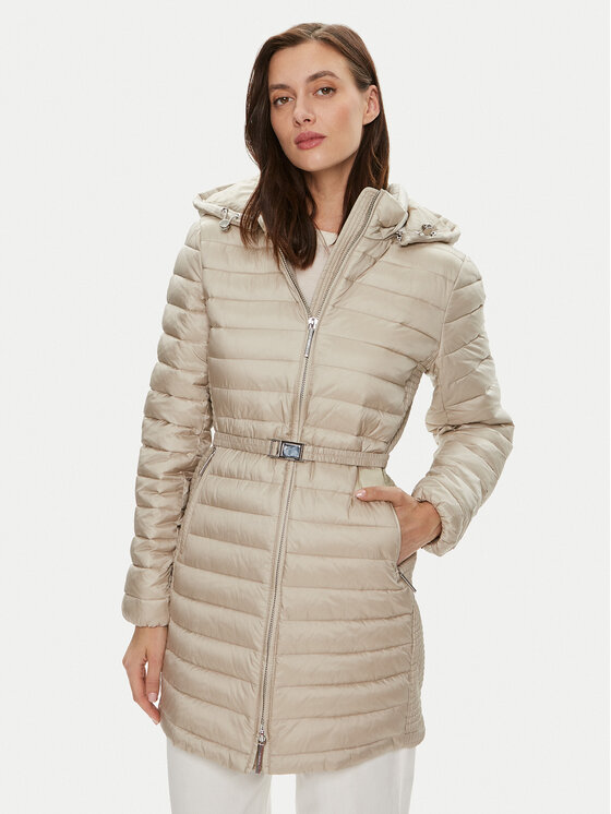 Calvin Klein Преходно яке K20K207109 Бежов Slim Fit цвят на ниска цена