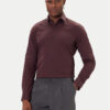 Calvin Klein Риза Essentials LV019EU037 Бордо Slim Fit цвят на ниска цена