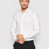 Calvin Klein Риза K10K108229 Бял Slim Fit цвят на ниска цена