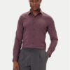 Calvin Klein Риза LV019EU073 Бордо Slim Fit цвят на ниска цена