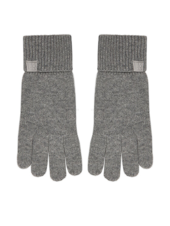 Calvin Klein Ръкавици Emblem LV14D8016G Сив цвят на ниска цена