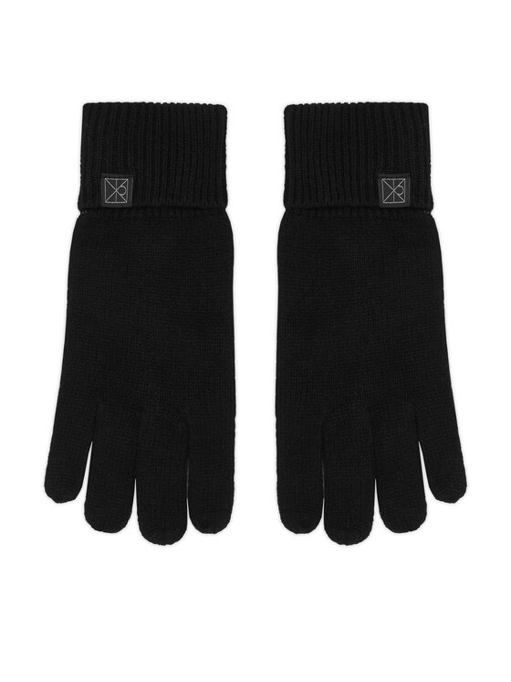 Calvin Klein Ръкавици Emblem LV14D8016G Черен цвят на ниска цена