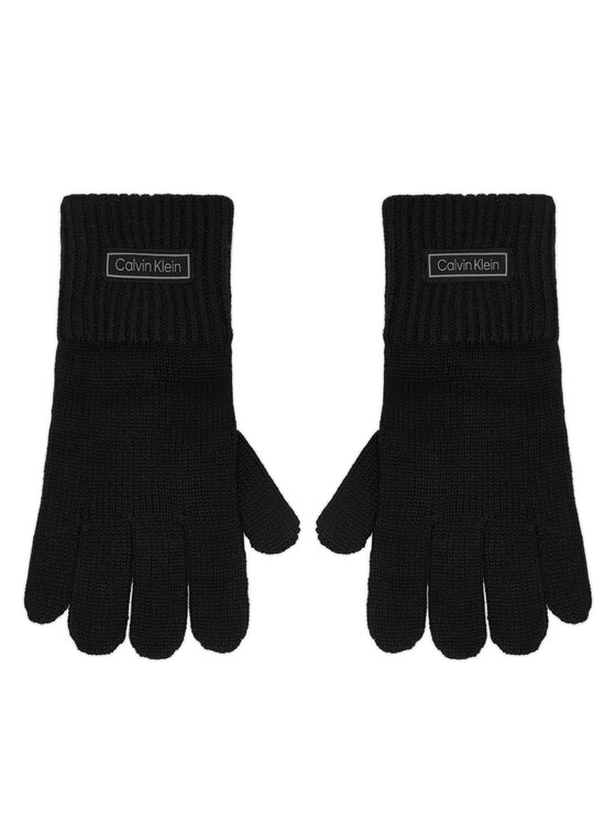 Calvin Klein Ръкавици LV14D8031G Черен цвят на ниска цена