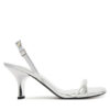 Calvin Klein Сандали Sculpt Kitt Heel Strappy Lth Met HW0HW02709 Сребрист цвят на ниска цена