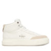 Calvin Klein Сникърси Basket Cups High Laceup Lth Mix YW0YW02024 Бял цвят на ниска цена