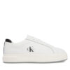 Calvin Klein Сникърси Basket Cupsole Laceup Lth Ml YM0YM01460 Бял цвят на ниска цена