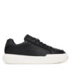 Calvin Klein Сникърси Chunky Cupsole Lace Up Lth Pinch YM0YM01454 Черен цвят на ниска цена