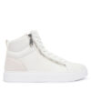 Calvin Klein Сникърси Classic Cup Mid Laceup Zip Lth YM0YM01428 Бял цвят на ниска цена