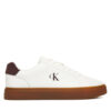 Calvin Klein Сникърси Classic Cupsole Laceup Lth YM0YM01435 Бял цвят на ниска цена