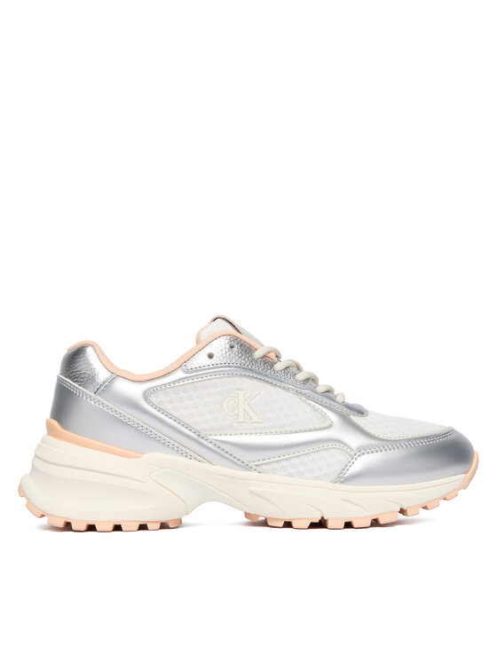 Calvin Klein Сникърси Hike Runner Lace Up Mesh Mix Met YW0YW02063 Цветен цвят на ниска цена