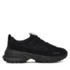 Calvin Klein Сникърси Hike Runner Lace Up Techmix YW0YW02030 Черен цвят на ниска цена
