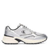 Calvin Klein Сникърси Hike Runner Laceup Mesh Mix Met YM0YM01402 Сребрист цвят на ниска цена