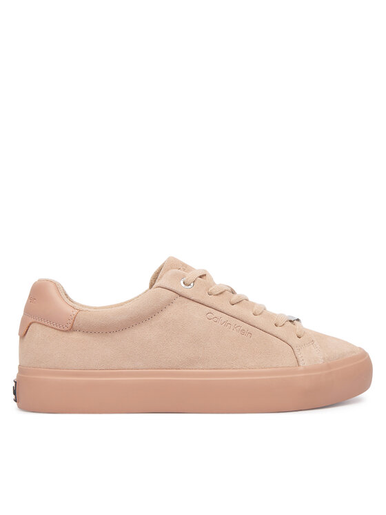 Calvin Klein Сникърси Lace-Up Sneaker Suede/Wl Ck HW0HW02679 Розов цвят на ниска цена