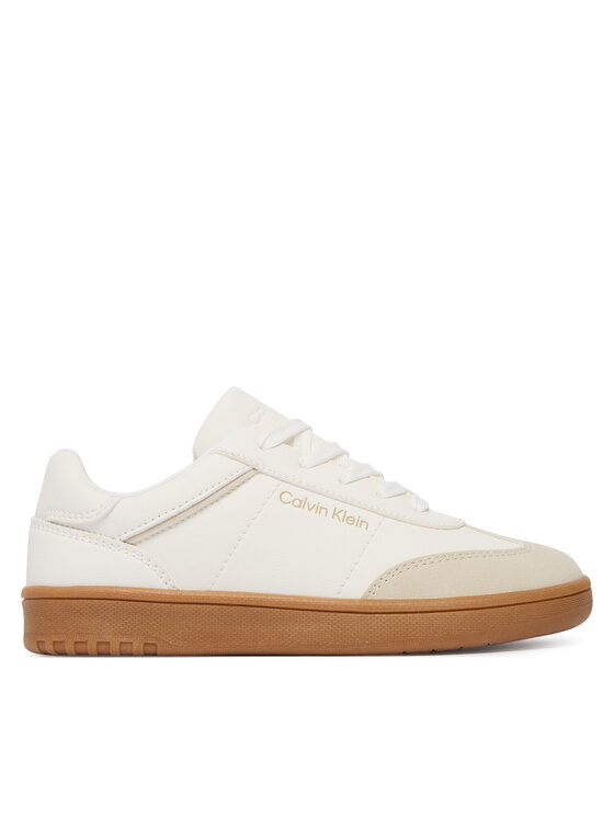 Calvin Klein Сникърси Low Cut Lace-Up Sneaker V3X9-83159-1269 S Бял цвят на ниска цена