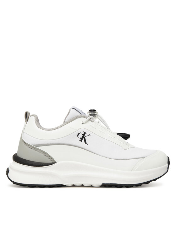 Calvin Klein Сникърси Low Cut Lace-Up Sneaker V3X9-83171-1844 S Бял цвят на ниска цена