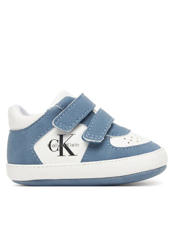 Calvin Klein Сникърси Low Cut Velcro V0B9-83146-1755 Син цвят на ниска цена