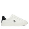 Calvin Klein Сникърси Low Pro Cup Laceup Lth Moire HW0HW02845 Бял цвят на ниска цена