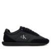Calvin Klein Сникърси Retro Runner Ess Mix Mat YM0YM01361 Черен цвят на ниска цена