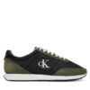 Calvin Klein Сникърси Retro Runner Ess Mix Mat YM0YM01361 Черен цвят на ниска цена