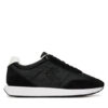 Calvin Klein Сникърси Retro Runner Lace Up Nylon Mg YW0YW01990 Черен цвят на ниска цена