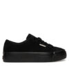 Calvin Klein Сникърси Vulc Flatf Lace Up Sue/Wl Ck YW0YW02000 Черен цвят на ниска цена