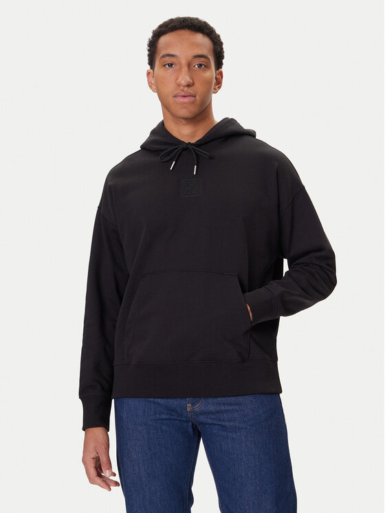 Calvin Klein Суитшърт LV14LD225G Черен Regular Fit цвят на ниска цена