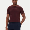 Calvin Klein Тишърт Logo 30s LV04LD230G Бордо Relaxed Fit цвят на ниска цена