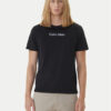 Calvin Klein Тишърт Logo 30s LV04LD230G Черен Relaxed Fit цвят на ниска цена