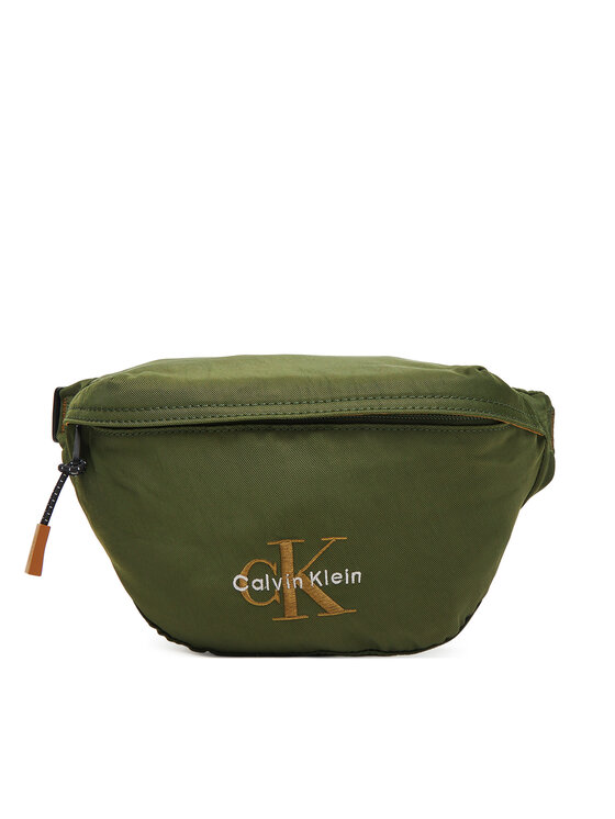 Calvin Klein Чанта за кръст Bold Waistbag LV04D3116G Каки цвят на ниска цена