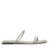 Calvin Klein Чехли Flat Sandal Squared 2-Bar Lth HW0HW02532 Бежов цвят на ниска цена