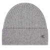 Calvin Klein Шапка Ck Metal Wool Beanie LV04D8032G Сив цвят на ниска цена