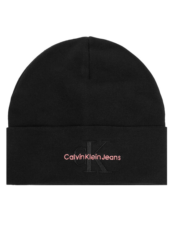 Calvin Klein Шапка Mono Logo Embro K60K612668 Черен цвят на ниска цена