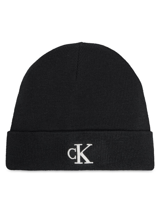 Calvin Klein Шапка Monogram Embro Beanie K50K512145 Сив цвят на ниска цена
