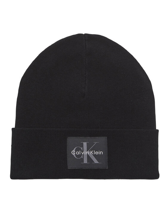 Calvin Klein Шапка Monologo LV04D8088G Черен цвят на ниска цена