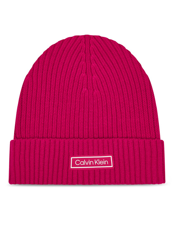 Calvin Klein Шапка Patch Chunky LV04D8053G Розов цвят на ниска цена