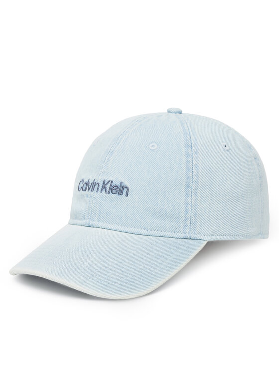 Calvin Klein Шапка с козирка Small Monogram LV04K5065G Син цвят на ниска цена