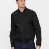 Calvin Klein Яке бомбър K10K112074 Черен Regular Fit цвят на ниска цена