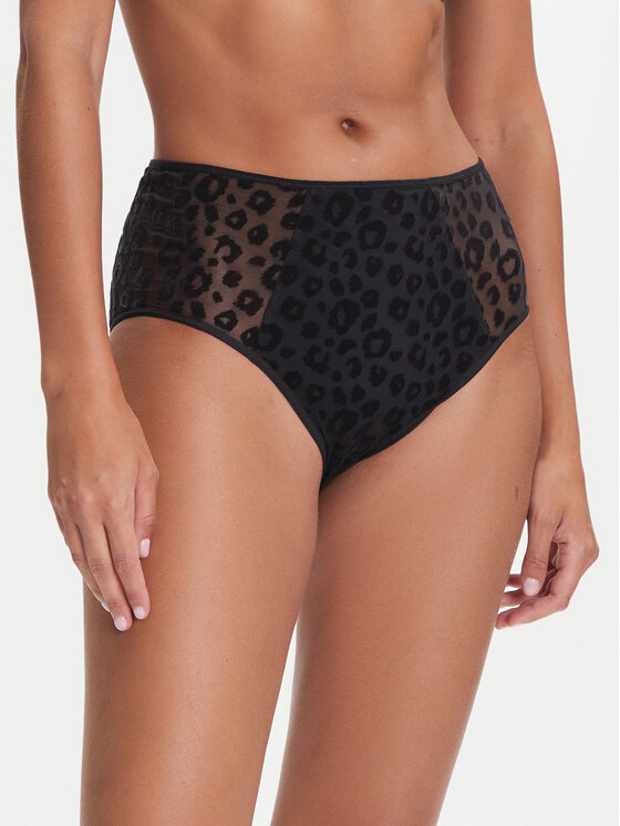 Chantelle Класически бикини с висока талия Pulp Girls C22XC5 Черен цвят на ниска цена