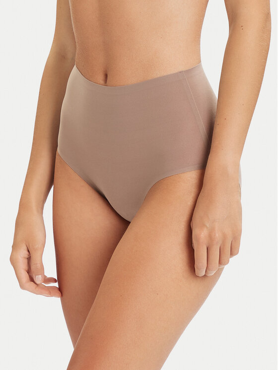 Chantelle Класически бикини с висока талия Soft Stretch C26470 Кафяв цвят на ниска цена