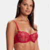 Chantelle Сутиен балконет Fleurs C12M50 Червен цвят на ниска цена