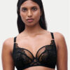 Chantelle Сутиен с банели Lush C22OM0 Черен цвят на ниска цена